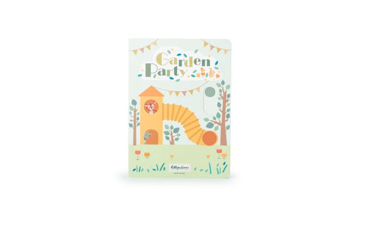 Lilliputiens - pop-up boek - tegenstellingen en tuinfeest
