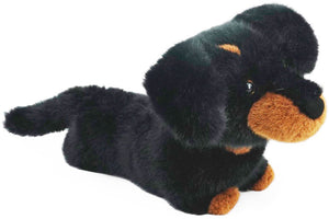 One love knuffel - teckel pumpkin - 40cm - zwart en wit - 0 jaar
