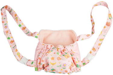 Heless poppendraagzak prinses emily roze verstelbaar babypop accessoire.