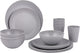 Bo-camp - servies - renew - rpet - grijs - 16 stuks