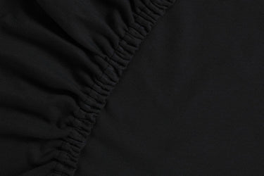 Ambiante jersey - hoeslaken - 140x200 210 - zwart