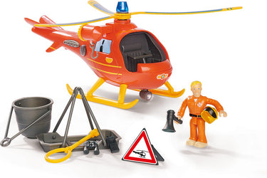 Simba - brandweerman sam - helicopter wallaby incl. figuur