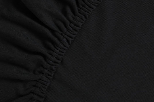 Ambiante jersey - hoeslaken - 200x200 210 - zwart