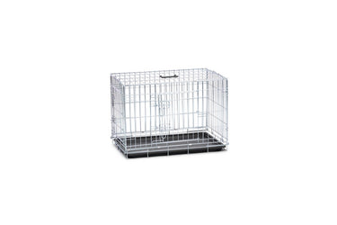 Beeztees hondenbench m - bench - inkalpbaar - 2 deuren - verzinkt - 81x55,5x61,5 cm