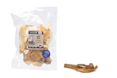 Beeztees runderoren - natuurlijk - hondensnacks - voordeelverpakking 12 stuks