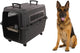 Flamingo reisbench hond – autobench – transportbox hond xxl 101x67x81 cm – transportkooi lanta donkergrijs