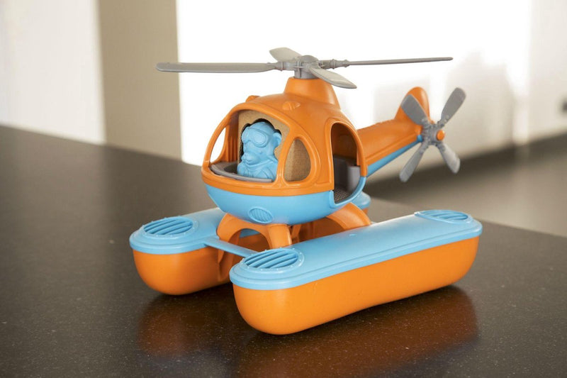 Chargez l'image dans la visionneuse de la galerie, Green toys zee helikopter oranje blauw
