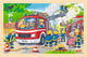 Goki houten legpuzzel brandweer, 24st.