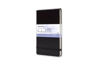 Moleskine art aquarel notitieboek - large 13x21cm - hardcover - zwart