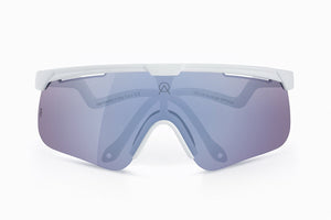 Alba optics fietsbril - delta white vzum f-lens flamingo lei