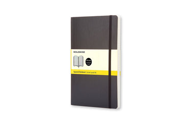 Moleskine classic notitieboek - large - softcover - geruit - zwart