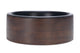 Designed by lotte milani voerbak hond - drinkbak eetbak hond - hondenvoerbak - hout rvs - zwart - 1570 ml
