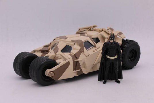 Jada toys batman the dark knight diecast model 1 24 2008 batmobile camo with figure