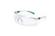 Univet veiligheidsbril 506 up en 166 en 170 veer wit groen glas helder polycarbonaat - 506u.03.00.00
