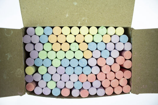 Merkloos sans marque kangaro bordkrijt - 100 stuks - assorti kleuren - k-n100c