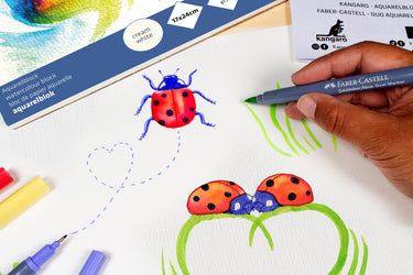 Faber-castell workshoppakket - lieveheersbeestjes tekenen - inclusief toebehoren - doc-ws-pak-sp8