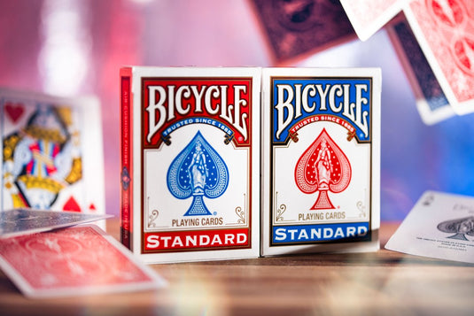 Bicycle rider back 808 gold duo pack - premium speelkaarten - poker - originals collectie