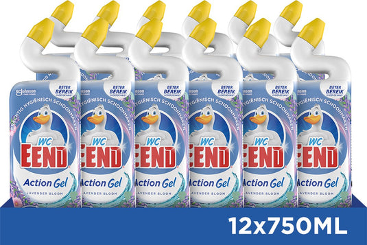 Wc-eend toiletreiniger action gel lavender bloom