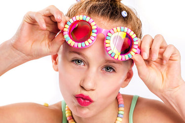 Bling2o zwembril kinderen - pool jewels - duikbril - anti-fog - uv-protect - roze