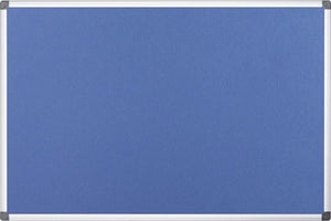 Bi-office viltbord blauw 120x90 cm
