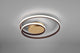 Rl live your light reality zibal - plafondlamp - goud met roestbruin - incl. 1x smd 22w - dimbaar - 4 brandstanden