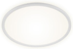 Briloner slim - led plafonniére - plafondlamp dimbaar - plafondlamp met achtergrondverlichting - incl. afstandsbediening - 22 watt - 3000 lumen - wit