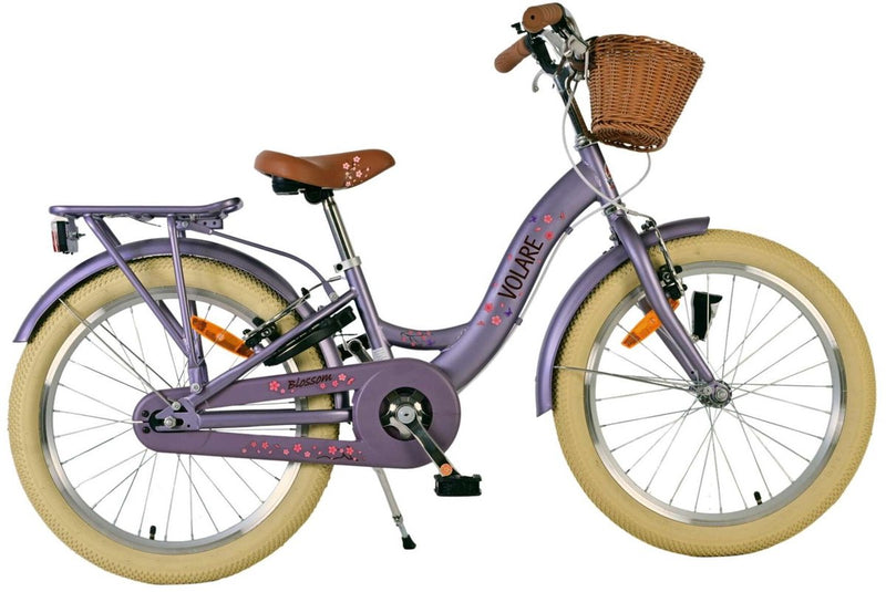 Afbeelding laden in galerijviewer, Volare blossom kinderfiets - meisjes - 20 inch - paars - twee handremmen
