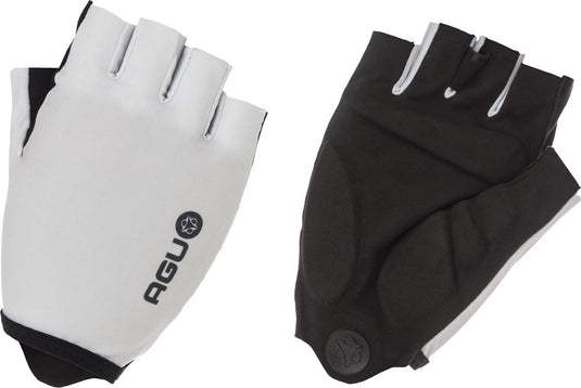 Agu gel gloves - fietshandschoenen - vingerloos - 2 mm gelpadding - siliconen grip - unisex - wit - s