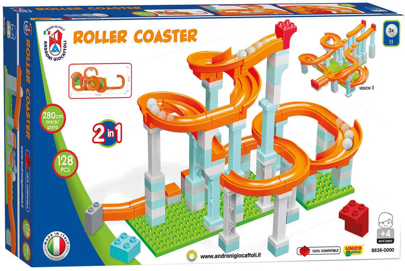 Afbeelding laden in galerijviewer, Androni knikkerbaan roller coaster set, 128dlg.
