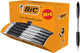 Bic atlantis classic intrekbare balpen - zwart - doos van 36 - medium punt 1 mm