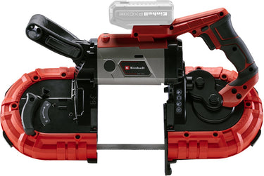 Einhell accu bandzaag te-mb 18 127 li solo - power x-change - 18 v li-ion - zaagsnelheid: 120 m min - zaaghoogte: 115 mm - zaagbreedte: 127 mm - hoekverstelling 0° tot 47° - incl. 2x zaagband - excl. accu en lader