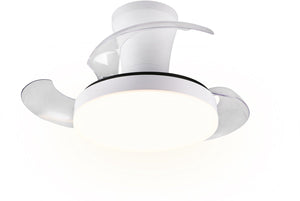 Rl live your light reality tampere - ventilator - wit - incl. 1x smd 24 w - afstandsbediening - geintegreerde dimmer - traploos instelbare lichtkleur - geheugenfunctie via de afstandsbediening - zomer- en wintermodus - 6 snelheidsniveaus