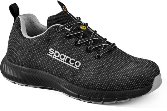 Sparco werkschoenen s3s - traction asan - zwart zilver — black — 41