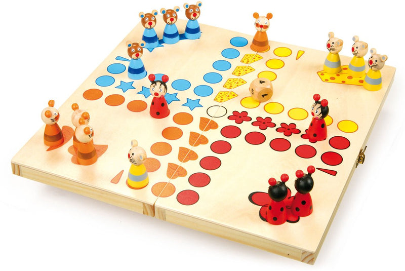 Afbeelding laden in galerijviewer, Small foot - houten ludo dieren
