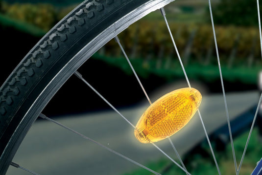 Fischer fahrrad fischer - fiets spaakreflector spaakreflectoren - oranje - 4 stuks