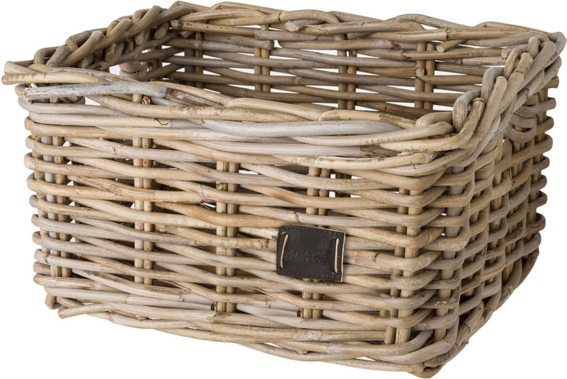 ギャラリービューアに画像をロードする, Fastrider zeno rotan fietsmand - naturel - 8l - handgemaakt
