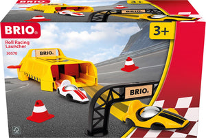 Ravensburger brio â€“ 30570 lanceerinrichting met rolwagens | speelgoedracewagens voor kinderen vanaf 3 jaar