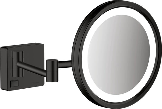 Hansgrohe addstoris scheerspiegel led licht mat zwart