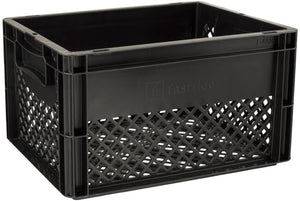 Fastrider fietskrat medium zwart recyclaat