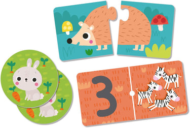 Apli kids - dieren puzzel - domino geheugenspel