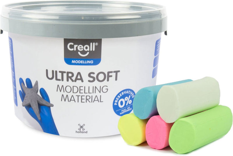 Afbeelding laden in galerijviewer, Creall boetseerpasta | pot van 1 | 10 kg met geassorteerde kleuren
