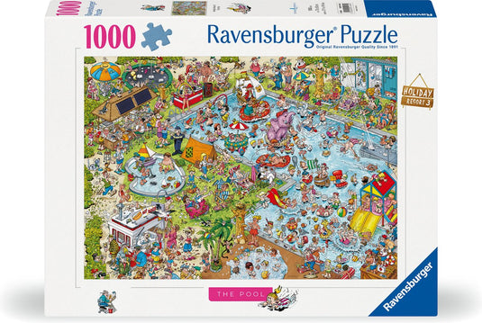 Ravensburger legpuzzel holiday resort 3: the pool, 1000st.
