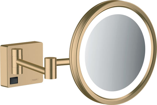 Hansgrohe addstoris scheerspiegel led licht brushed bronze