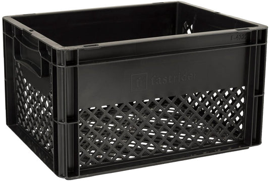 Fastrider fietskrat medium zwart recyclaat