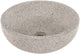 Differnz terrazzo waskom - 40x40x15cm - rond - terrazzo - mat wit zwart
