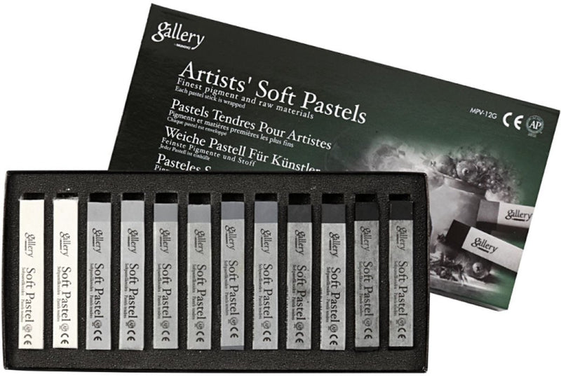 ギャラリービューアに画像をロードする, Creativ company gallery soft pastel set zwart wit harmonie, 12st.
