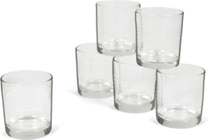 Bormioli rocco bormioli drinkglazen - 6 stuks - transparant - glas - 240 ml - glazen - drinkglas waterglas tumblerglas