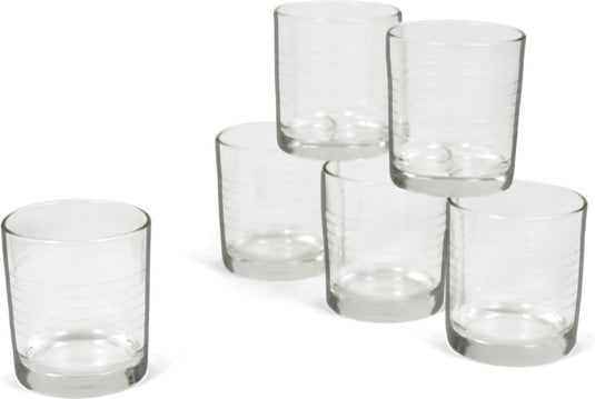 Bormioli rocco bormioli drinkglazen - 6 stuks - transparant - glas - 240 ml - glazen - drinkglas waterglas tumblerglas