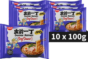 Nissin demae ramen - soy sauce noodles bowl - instant noedels - 10 stuks