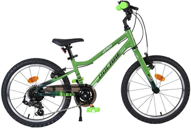Volare venom kinderfiets - jongens - 18 inch - 6 speed - groen - twee handremmen